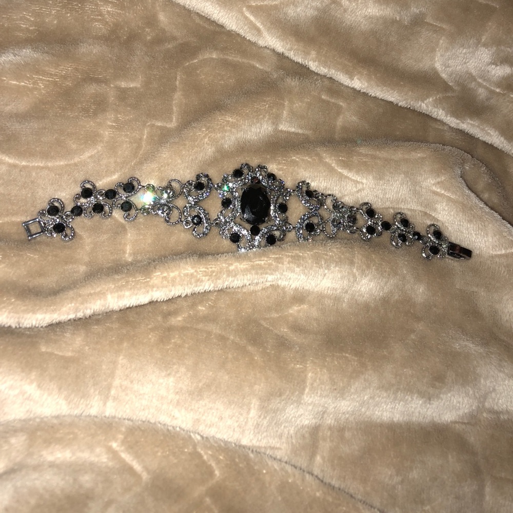 Black crystal bracelet