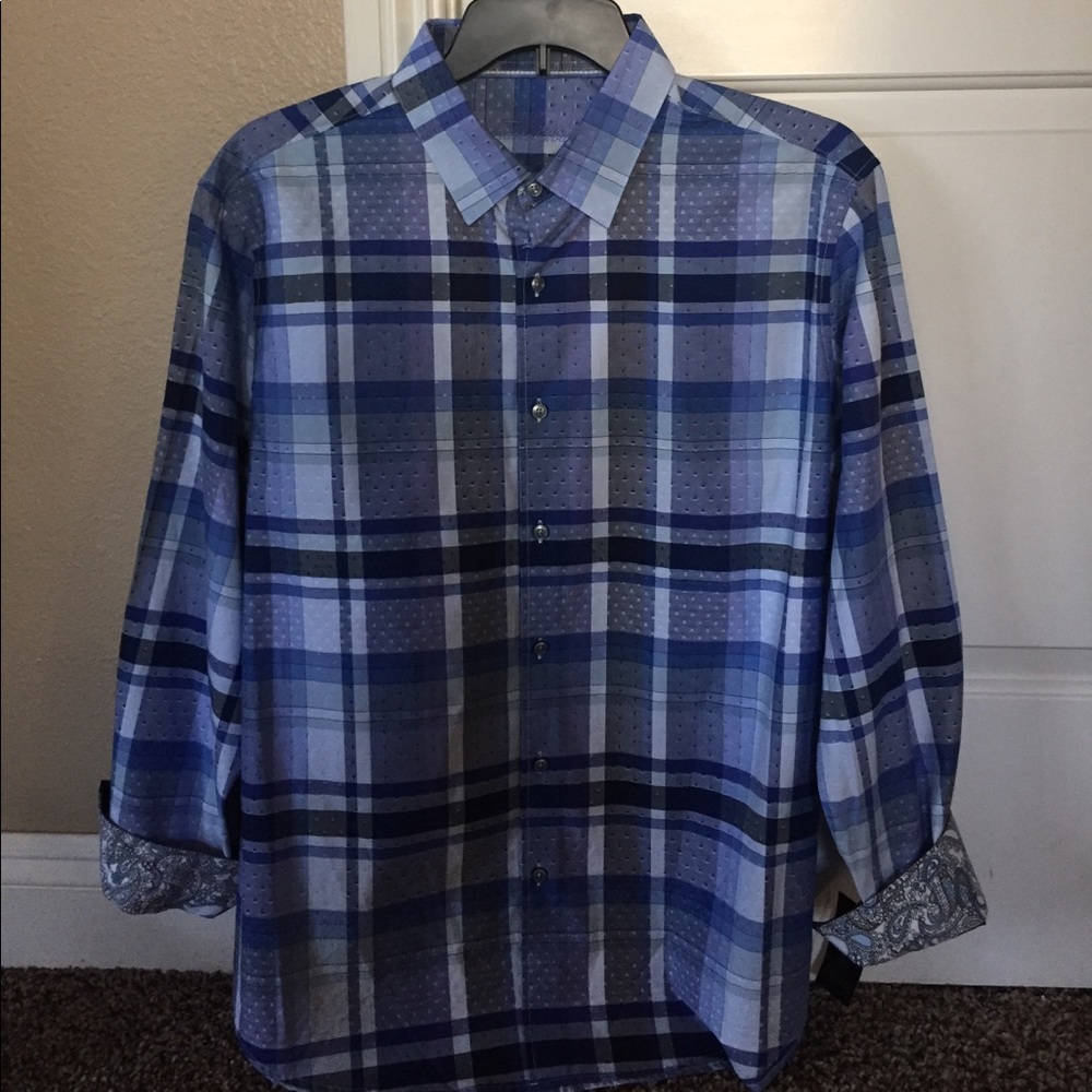 NWT Tasso Elba dress shirt with paisley cuff