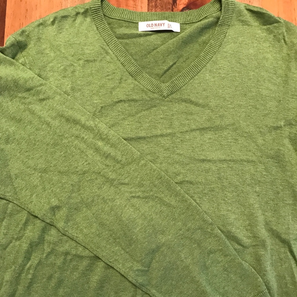 Men's L Old Navy green sweater.