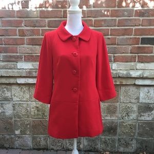 Banana Republic Red Car Coat