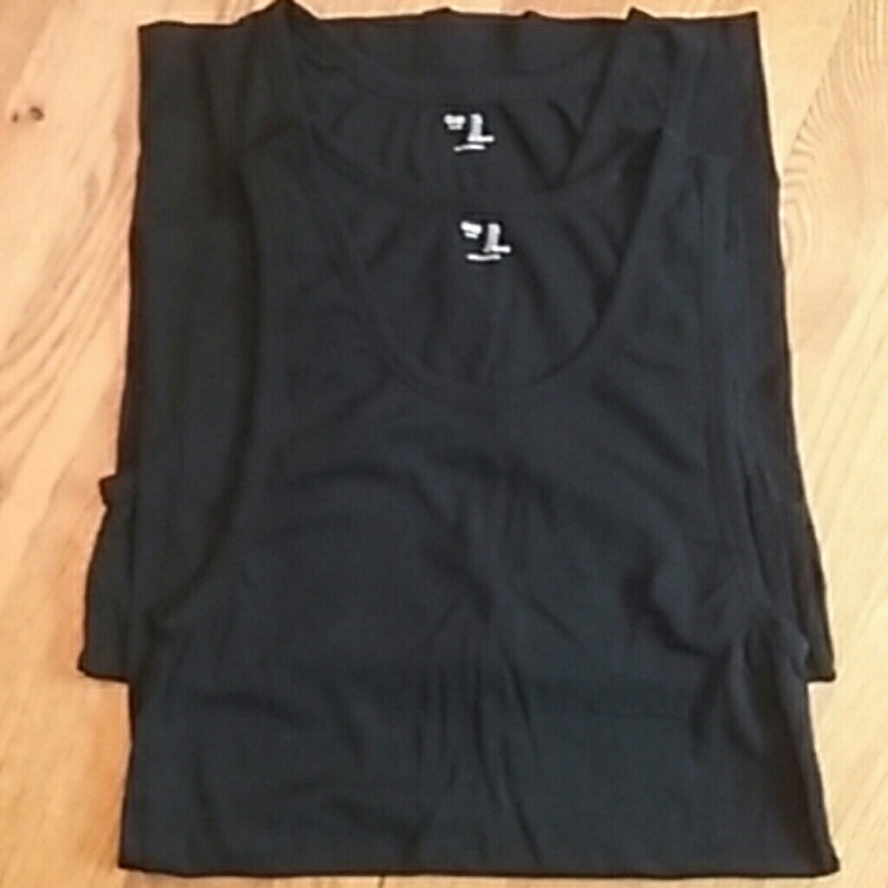 SOLD....Two black gap tank tops