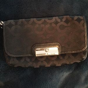 Black coach Wristlet