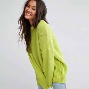 ASOS Lime Green Sweater.