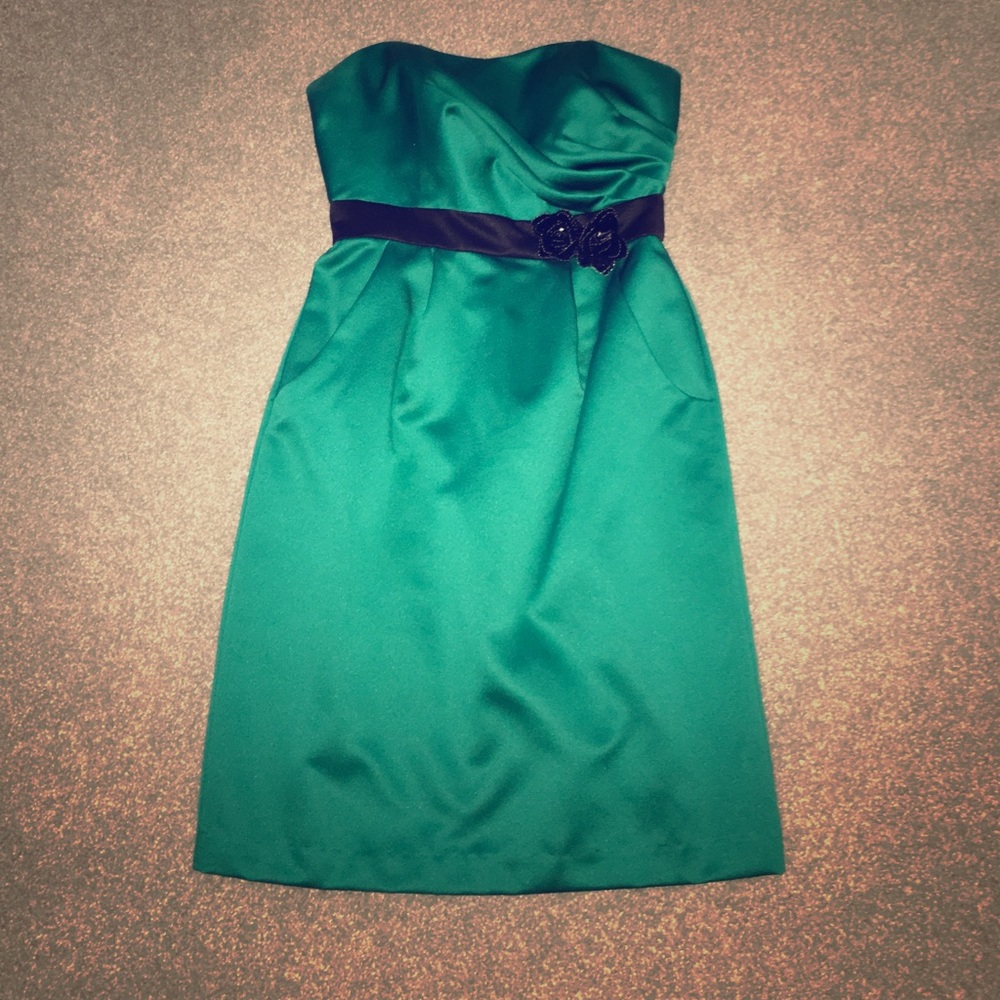 Strapless cocktail dress