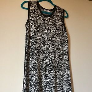 DKNYC Black and White Sweater Dress