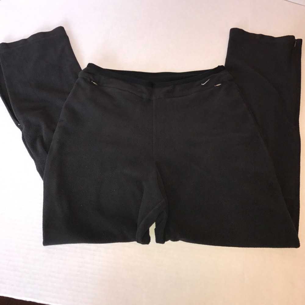 Nike Sz S Fleece Pant Black Run Jog YogaTrack Walk