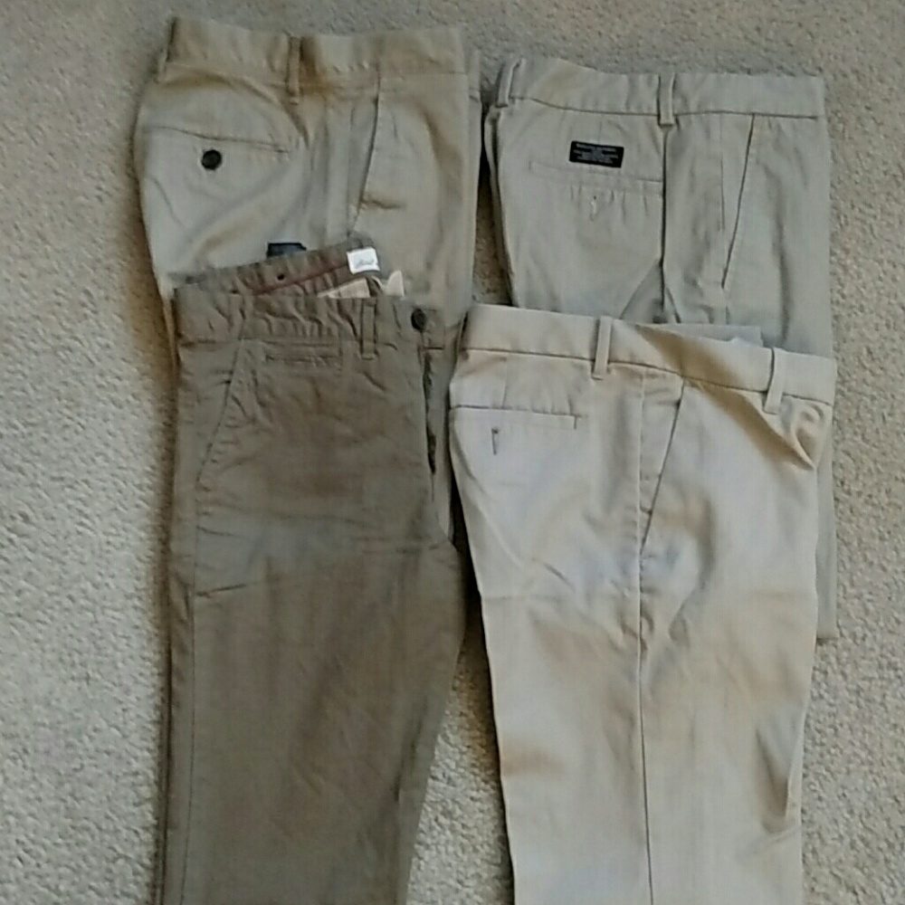Men's Gap, Banana republic, H&M Chinos & Khaki