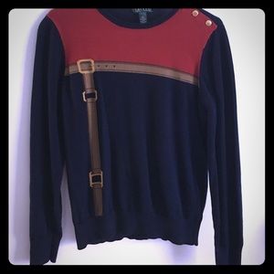 Ralph Lauren Equestrian themed sweater