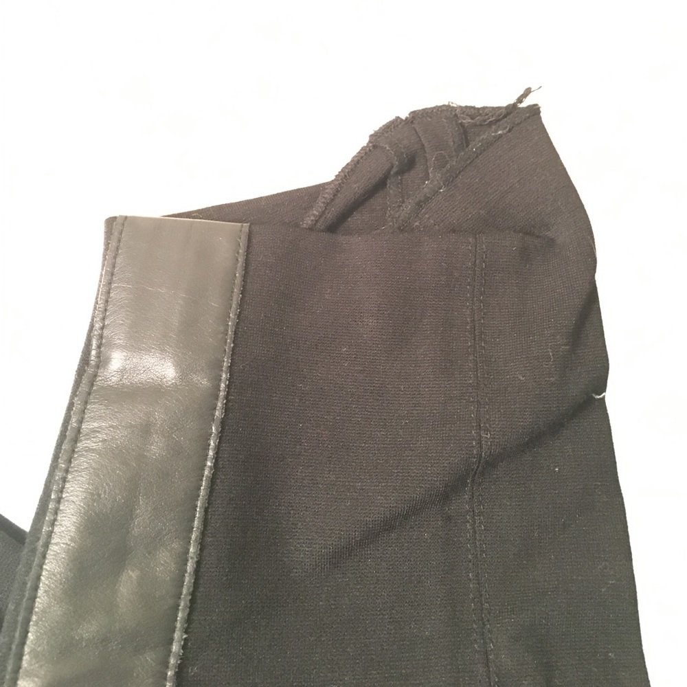 DKNY Leather Trim Leggings - Picture 3 of 6