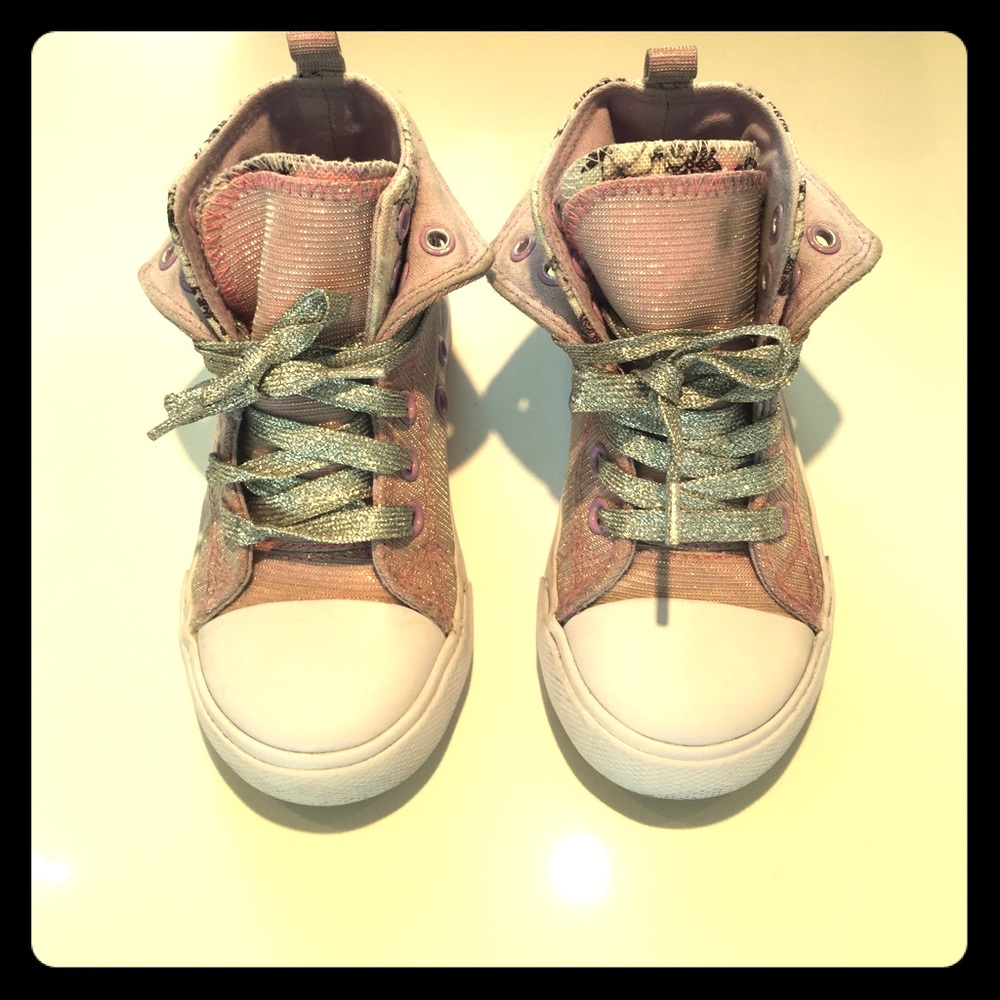 Disney Pink Metallic Princess Sneakers