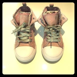 Disney Pink Metallic Princess Sneakers