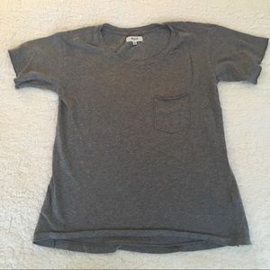 Madewell Linen Cotton Grey T-Shirt XS