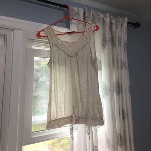 Cream colored tank top