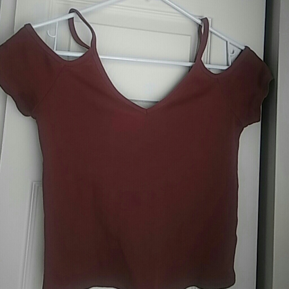 Strappy off the shoulder top