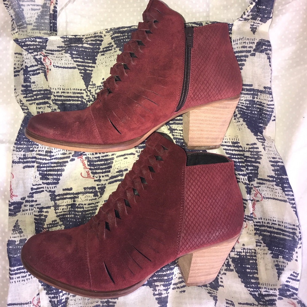 Free People “Loveland” Suede Ankle Boot