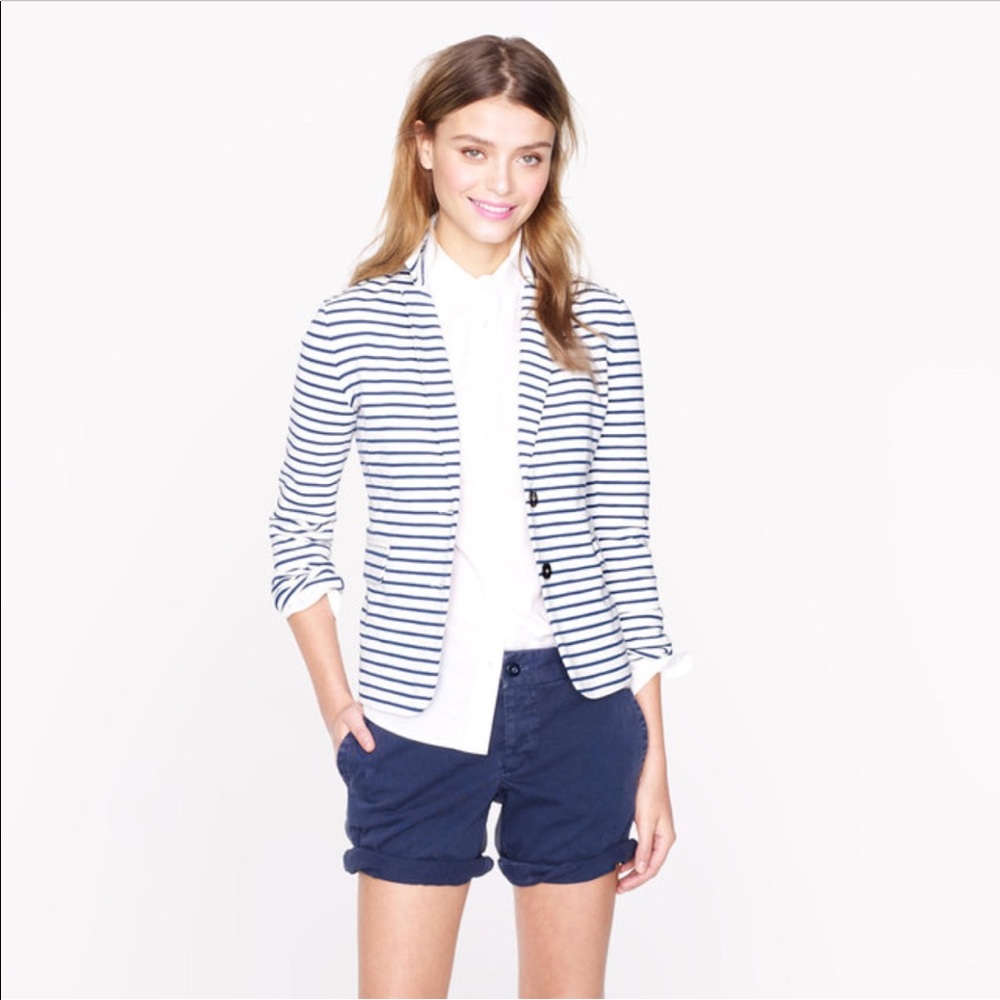 J.Crew Maritime jacket in navy stripe