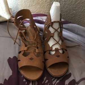 Lace up heels/sandals