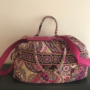 Vera Bradley very berry paisley weekender bag