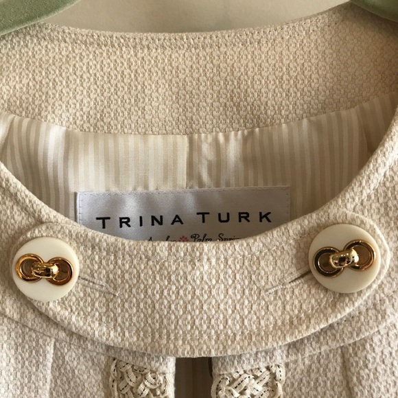 👌🏻Trina Turk Cream Jacket - Picture 3 of 8