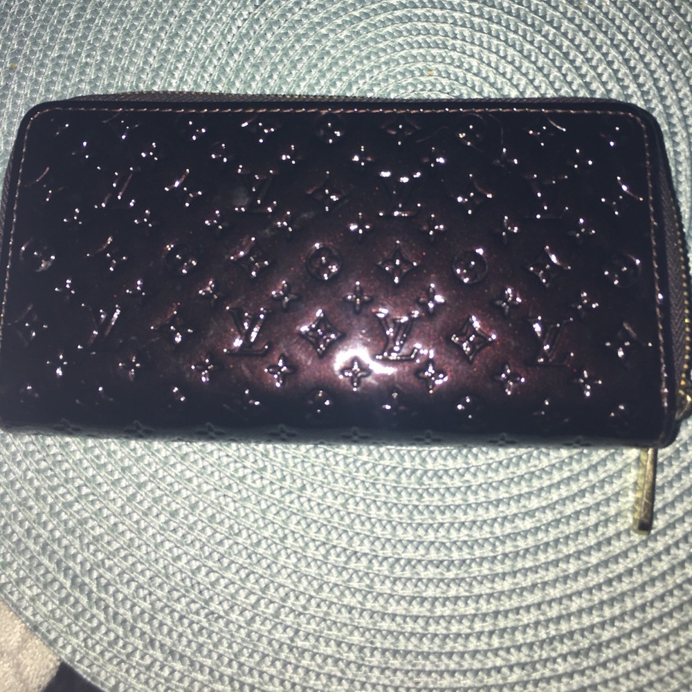 LV Vernis Double ZIP Wallet