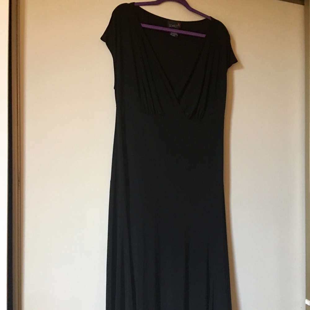 Long, black dress