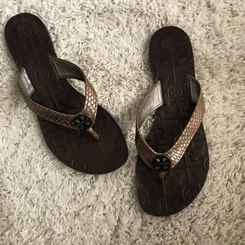 Tory Burch leather flip flop