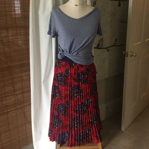 LuLaRoe Floral Jill Skirt Medium Hard To Find!