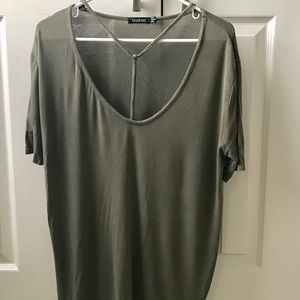 🍂🍁 'Y' neck over sized tee 🍁🍂