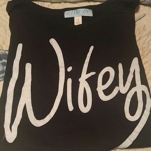 Francescas Wifey graphic tee sz lg