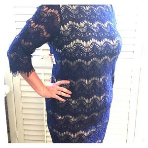 Jessica Howard Lace Accent Dress
