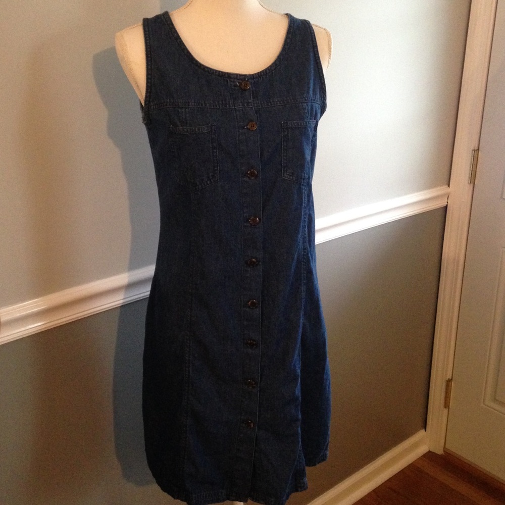 EUC Vintage Bugle Boy Denim Dress Size 4