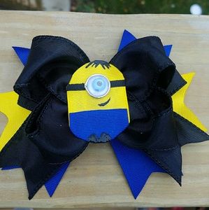Minion, Trolls and turkey hair bows.