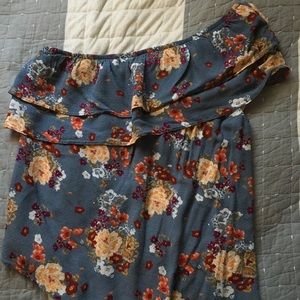 Floral off the shoulder top