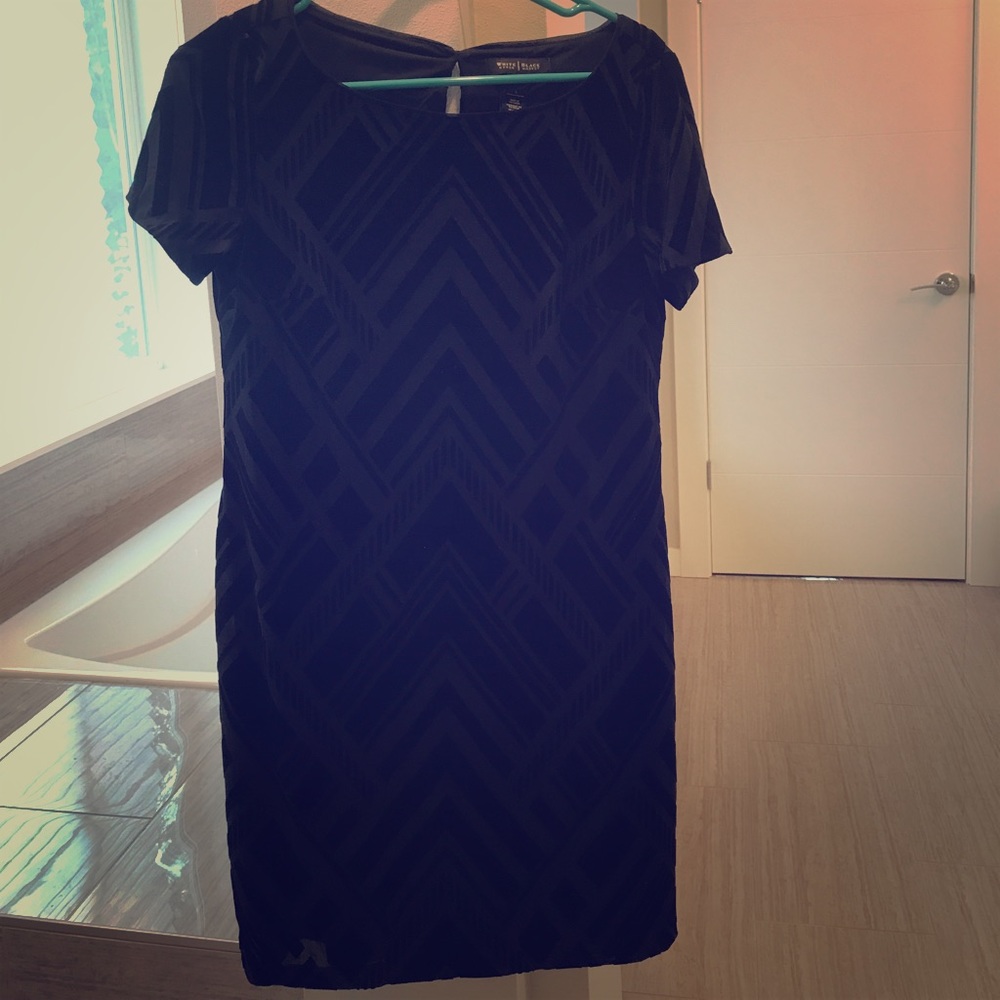 🖤WHBM burnout little black dress Size S
