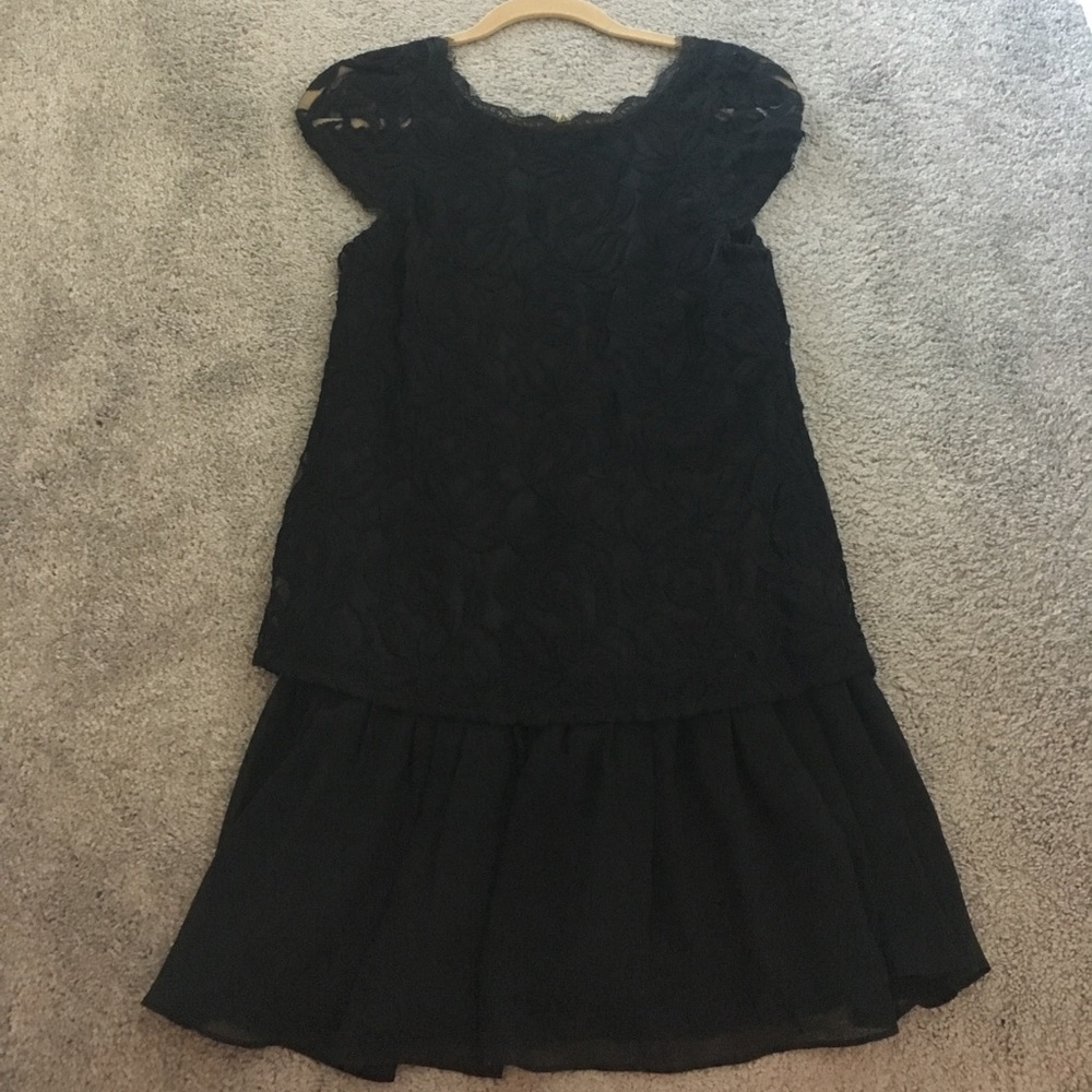Bcbg never worn black lace dress