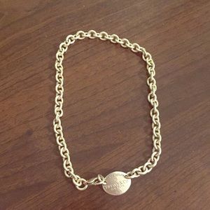 Silver Tiffany tag choker