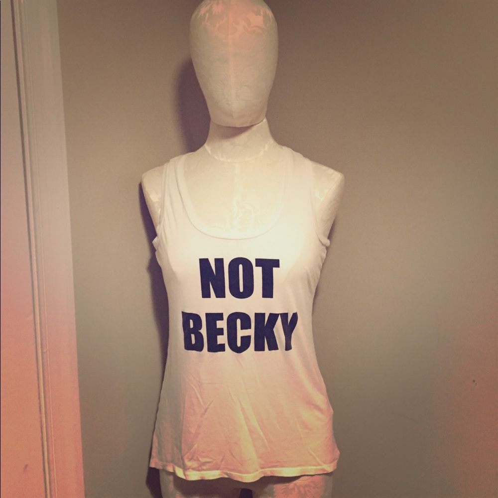 High low NOT BECKY tank top