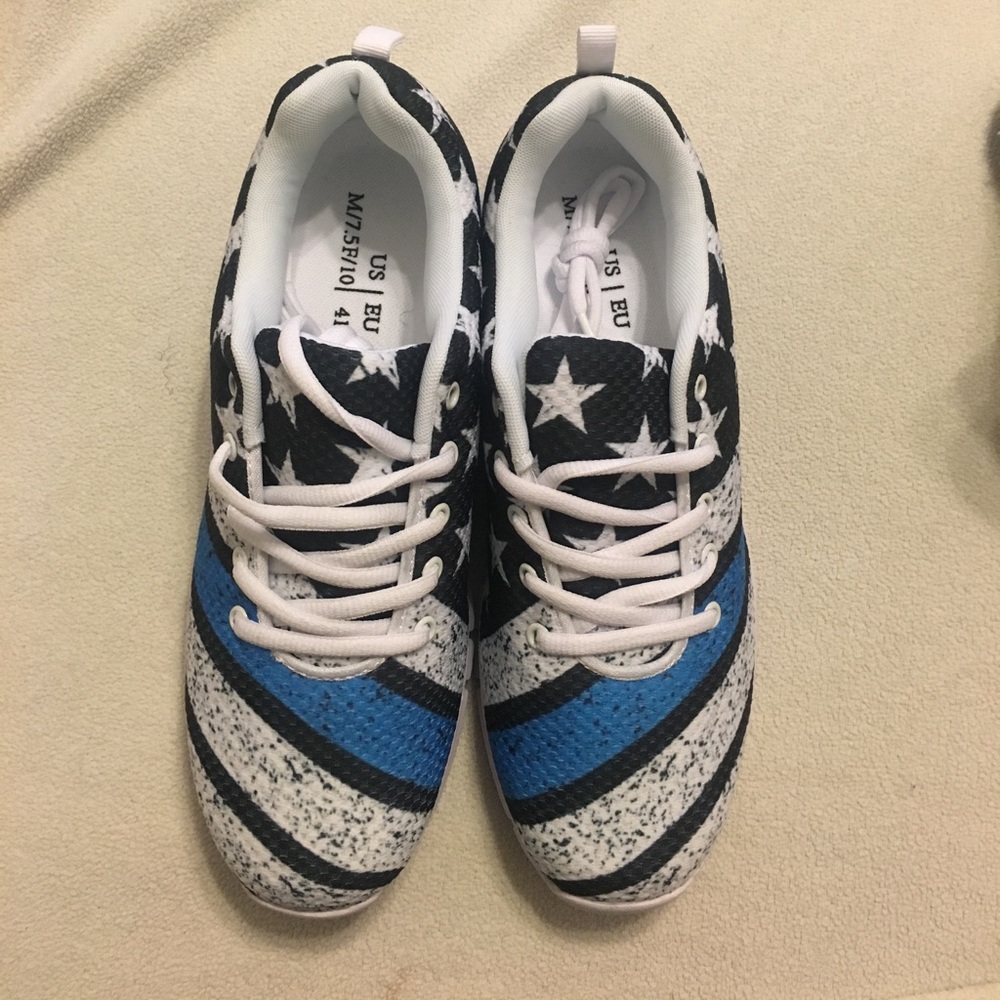 Thin Blue Line Supporter Tennis Shoes