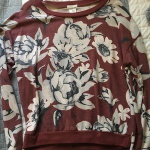 Floral Wet Seal sweater
