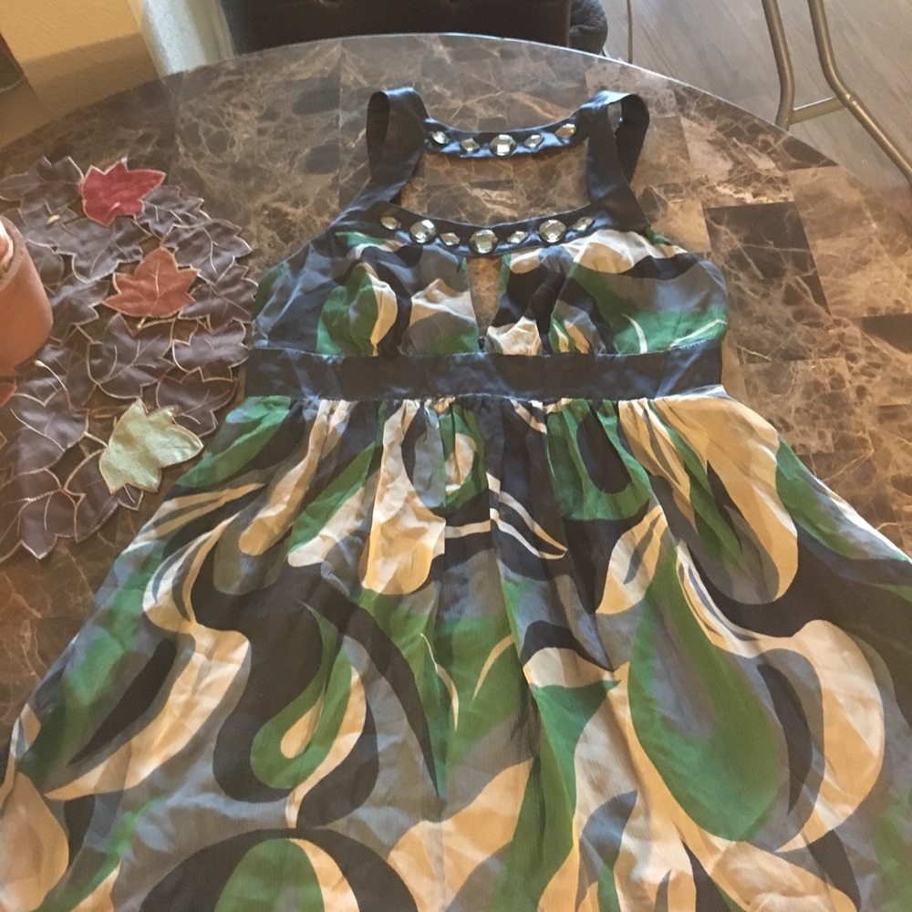 Open back patter dress