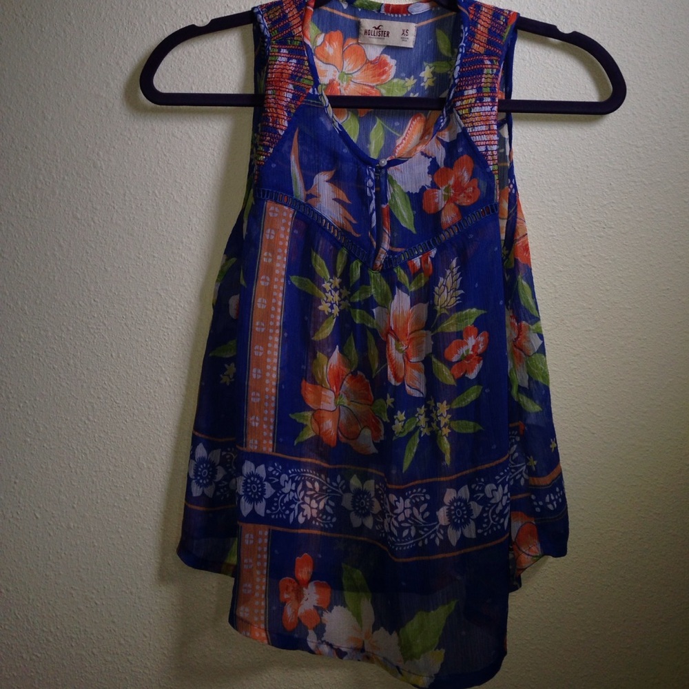 Summer floral tank