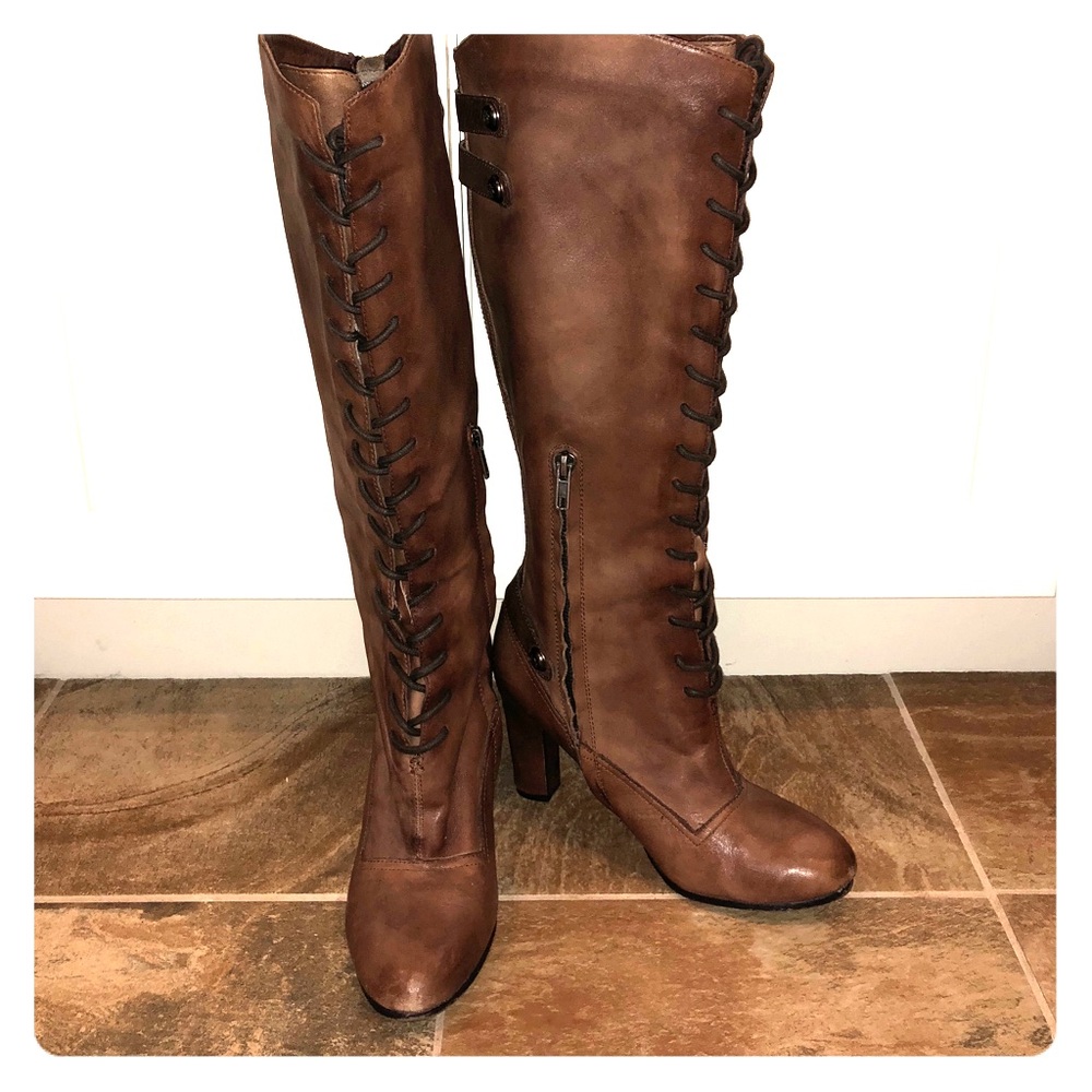 Sam Edelman Cognac Knee High Boots