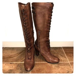 Sam Edelman Cognac Knee High Boots