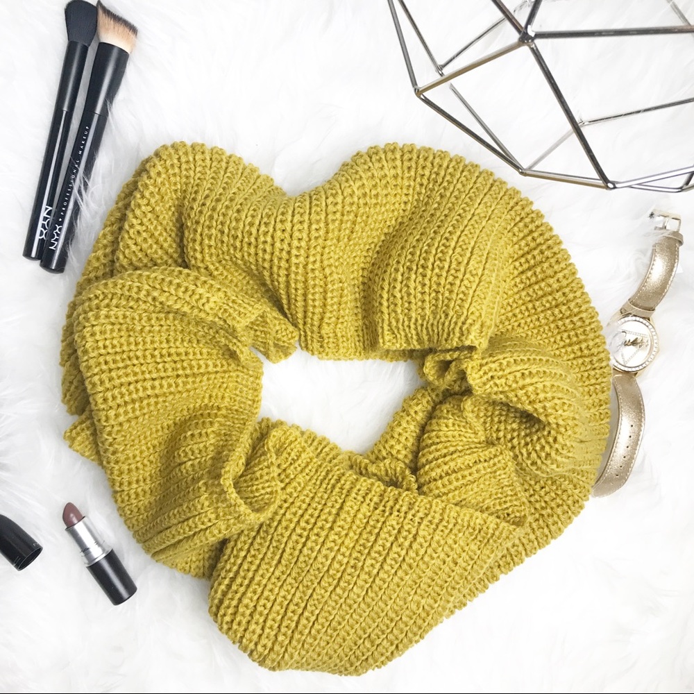 Mustard Yellow Infinity Scarf
