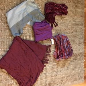 Scarf collection- 5 in the set!!