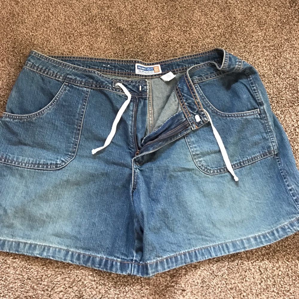 Plus size jean shorts