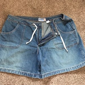 Plus size jean shorts