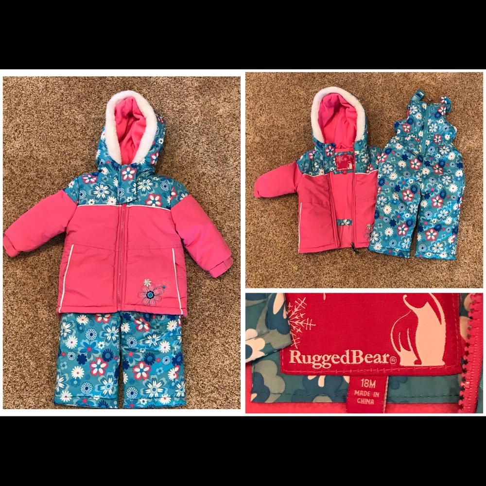 Toddler Ski Jacket and Bibs