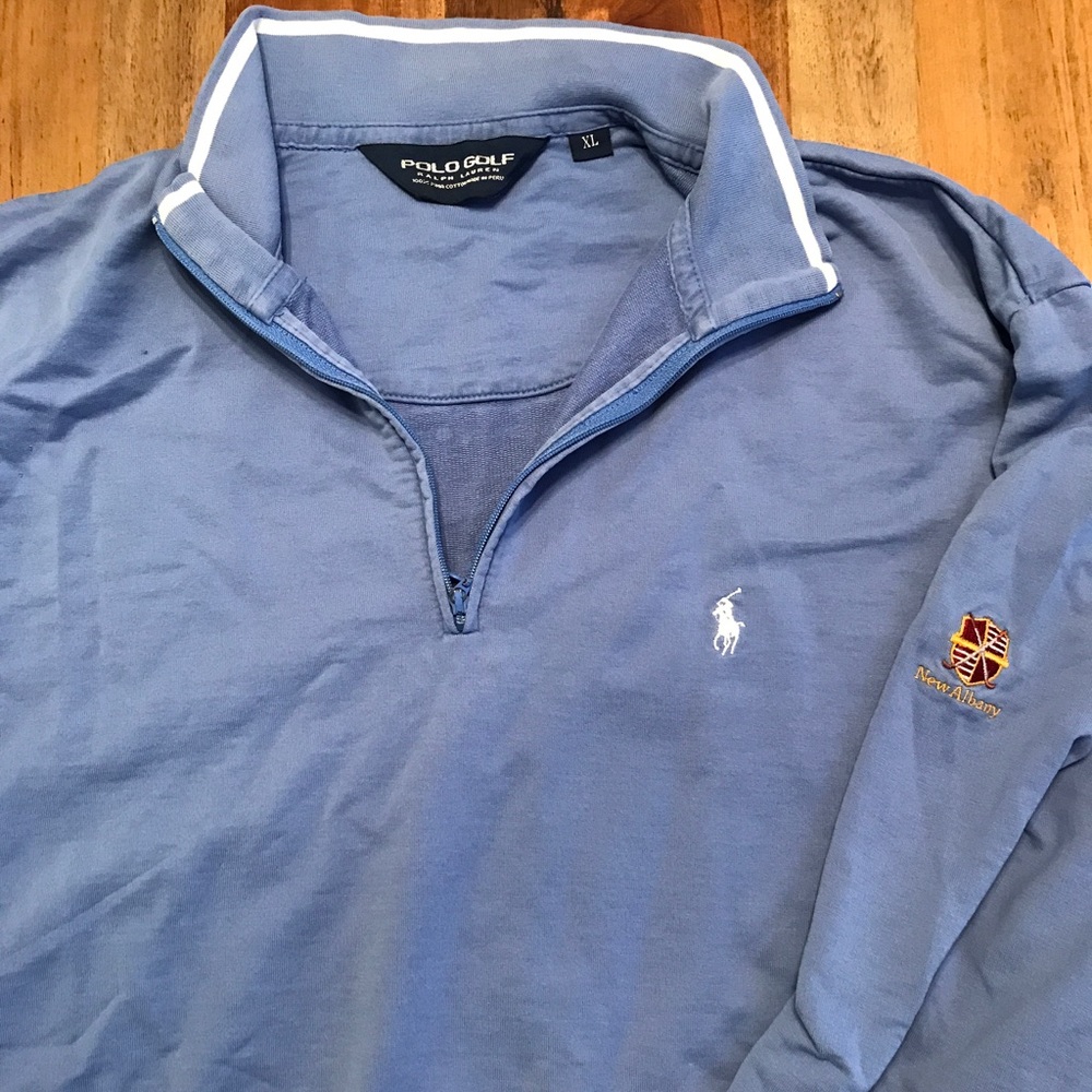 Men's XL Polo Ralph Lauren blue sweatshirt.