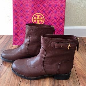 Tory Burch Selena Booties Brown Size 10